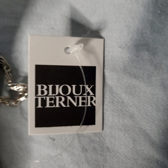 Bijoux Terner Black Formal evening bag silver chain strap small inside pocket - Picture 5 of 12